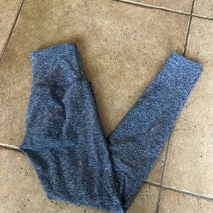 Beyond Yoga High waist long legging serene blue space dye xs